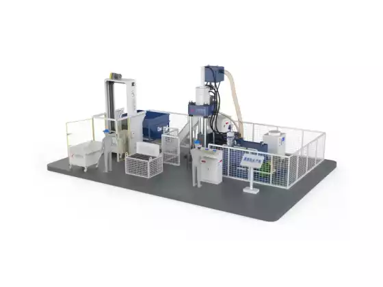 Titanium Chips brikettering maskine